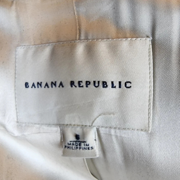 Banana Republic wool black long pea coat - Picture 4 of 17